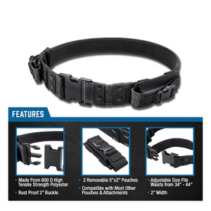 Cinturón Táctico de Seguridad de Calidad Media, Diseño Personalizado con Logotipo, Ajustable, Resistente, Informal, Se Aceptan Paquetes Personalizados - Product Image 6
