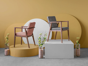 Contemporary Dining <b>Chairs</b> Durable Comfortable Black <b>Beige</b> Timber 85*51*54Cm Minimalist for Hotel Living Room Wholesale Price - Product Image 3