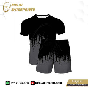 เสื้อยืดระบายอากาศแห้งเร็วลายเพ้นท์แบบนามธรรม ชุดกางเกงขาสั้น ผู้ชาย ผู้หญิง สไตล์ลำลอง ขายดีประจำฤดูร้อน พิมพ์ลายดิจิตอล 3 มิติ แขนสั้น - Product Image 4