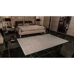 Alfombra y Juego de Alfombras para Dormitorio Netline Home Depot Cream Modern Velvet KD003, 100% Micro Poliéster, Antideslizante, Fácil de Limpiar, Duradera - Product Image 1