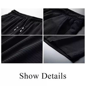 กางเกงขาสั้นตาข่ายสำหรับผู้ชายกางเกงบาสเก็ตบอลผ้าตาข่ายโพลีเอสเตอร์แบบลำลองสำหรับใส่วิ่งกางเกงขาสั้น5นิ้วระบายอากาศได้ดี - Product Image 6