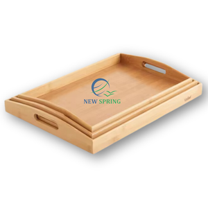 Bandeja para servir de madera Natural 100% con patas plegables y ASA, bandeja para cama, mesa de desayuno para ordenador portátil, aperitivos de trabajo, fuerza para servir - Product Image 4