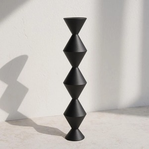 Bougeoir en bois à six colonnes, idéal pour la décoration intérieure, centre de table et éclairage festif, fabriqué à la main en Inde - Product Image 6