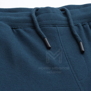 Haute qualité léger hommes pantalons de survêtement Pakistan toile tissu taille élastique fermeture taille moyenne droite motif uni teint - Product Image 6