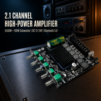 Carte d'amplification 2.1 canaux TB21 50W+50W+100W TPA3116 DC12-24V pour système audio domestique, vente en gros, fabricant d'enceintes OEM, assemblage