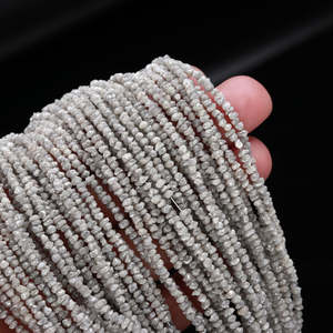 Perles de diamant brut blanc-gris de haute qualité, pépites de diamant non taillées de qualité supérieure - Product Image 5