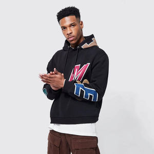 Sudaderas con Capucha Negras para Hombre, Logotipo Personalizado, Sudaderas Extra Grandes, Sudaderas con Capucha de Algodón 100% Personalizadas para Hombre, Sudaderas para Invierno - Product Image 1