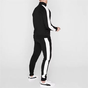 Tenue d'hiver décontractée pour hommes, sweat à capuche en polaire et pantalon évasé empilé, ensemble deux pièces Streetwear chaud et confortable à la mode - Product Image 6