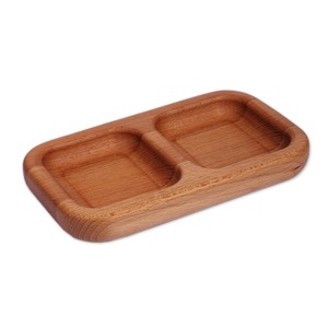 Platos rústicos de madera para servir con borde de cuentas Western-Safe Logo Comedor Cargador Centro de mesa Acepta logotipo personalizado - Product Image 3