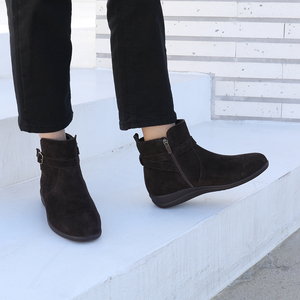 [JSHOE] Moda YouTuber elegir Mouen cuero genuino hebilla botines botas de mujer - Product Image 2