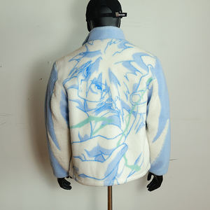 Veste en polaire sherpa sur mesure OEM, vente en gros, streetwear, hip hop, veste en polaire sherpa d'hiver pour homme, pour l'extérieur - Product Image 5