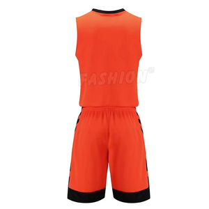 Ensemble d'uniformes de basketball respirants personnalisés, maillot et short réversibles, 100% polyester, vente en gros - Product Image 2