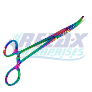 Pinzas Quirúrgicas Manuales Autoclavables de Acero Inoxidable de Primera Calidad, Multicolores, de 12.7 cm, REEAX ENTERPRISES, Certificación CE Clase II - Product Image 1