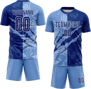 Custom Sublimated Football Uniform 2025 ODM OEM Trending Breathable Quick Dry Team Kit Custom Logo 100% Polyester V-neck <b>Low</b> MOQ - Product Image 4