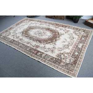 พรมตุรกีขนาด 5.7x9.7 ฟุต, พรม, พรมสีน้ำตาลออมเบร, พรมขนสัตว์ - Product Image 4