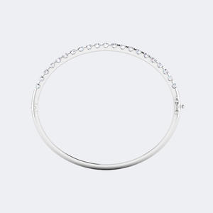 3.21CTW Round Diamond <b>Bangle</b> Bracelet 14k <b>Gold</b> Lab Grown D Color VVS Prong Set Statement Luxury Jewelry for Women 17CM - Product Image 5