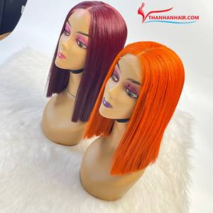 Perruques de couleur brillante Extensions de cheveux raides en os humain Remy vierge 100% Style de luxe de Thanh An hair - Product Image 5