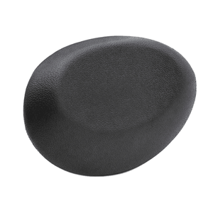 Coussin de baignoire rond, noir, appui-tête, compatible avec les baignoires rondes et ovales - Product Image 1