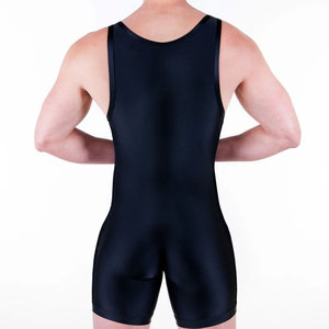 Professional <b>Mens</b> Plus Size Wrestling <b>Singlet</b> Custom Logo Breathable Spandex/Cotton Material High Quality Heat-Transfer Printing - Product Image 5