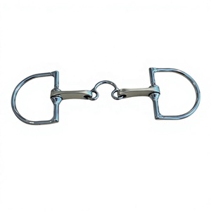 Mors en caoutchouc D BITS avec port de taille 1.1/2' pour chevaux - Product Image 5
