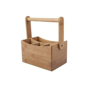 Napkin holder Wooden Caddy <b>Cutlery</b> <b>Storage</b> Organizer Racks Dinning Table Decoration Natural Finished Wholesale Price - Product Image 3