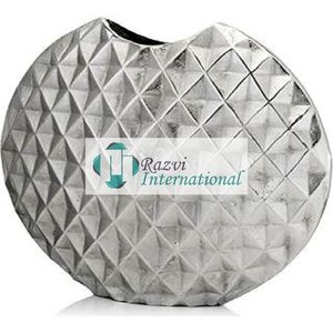 Aluminum Fancy New Design Decoration Best Quality Wholesale New Design <b>Shining</b> Metal Decorating Flower Vase for Home Table Decor - Product Image 2