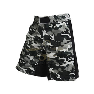 Pantalones cortos MMA de alta calidad para hombre más vendidos, ropa de entrenamiento de cintura elástica para adultos, traje deportivo sólido de entrenamiento de artes marciales - Product Image 3