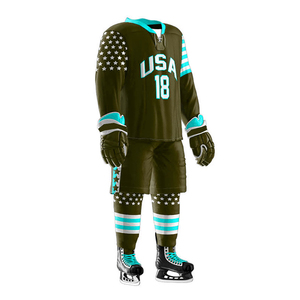 Uniforme de diseño personalizado para equipos universitarios, equipo deportivo de Hockey sobre hielo, OEM - Product Image 5