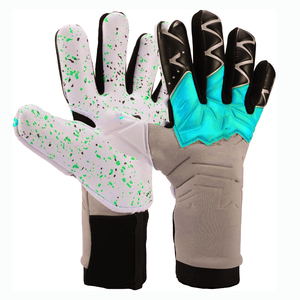 Nouveaux gants de gardien de but professionnels avec Latex allemand de football lisse Latex de 4mm d'épaisseur avec bout des doigts pour des performances optimales - Product Image 4