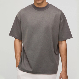 เสื้อยืดสตรีทแวร์ผ้าคอตตอนทรงหลวมโอเวอร์ไซส์เสื้อยืดพิมพ์โลโก้ออกแบบได้ตามต้องการ - Product Image 1