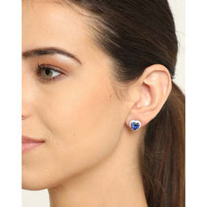 Pendientes de Plata de Ley 925 con Baño de Rodio y Circonita Suiza en Forma de Corazón para Mujeres y Niñas - Product Image 3