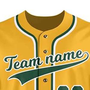 Maillot de Baseball Sublimation personnalisé en gros bouton complet respirant 100% polyester maillots de Logo personnalisé - Product Image 4