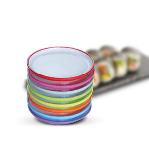 Assiette à sushi en mélamine de 5,5 pouces, moulage monobloc, qualité alimentaire, pour la restauration et les restaurants - Product Image 5