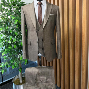 Venta caliente Slim fit tamaño pequeño nueva moda más preferida Blazer Jacket % 67 viscosa % 33 tela tejida de poliéster mejor traje para hombres - Product Image 1