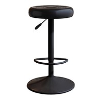 Tabouret de bar pivotant en métal robuste, réglable avec vérin à gaz et dossier, idéal pour îlot de cuisine, bar et restaurant (vente en gros)