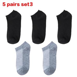 Chaussettes confortables en tissu doux pour femmes, respirantes, antibactériennes, à séchage rapide, couleur unie, unisexe, cheville, blanc, noir, usage quotidien, logo - Product Image 2