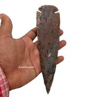 Vente en gros 7 pouces Agate indienne pointe de flèche clôture naturelle Agate pointe de flèche fabricants fournisseurs