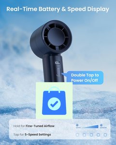 Portable Handheld <b>Fan</b> USB Rechargeable Mini Turbo Personal Cooling <b>Fan</b> High Speed Silent Travel <b>Fan</b> OEM - Product Image 2