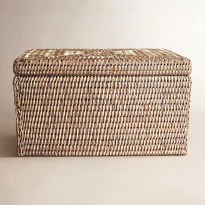 Rattan <b>basket</b> <b>with</b> airtight <b>lid</b> Handmade Storage <b>Basket</b> Wholesale eco-friendly Made in Viet Nam - Product Image 5