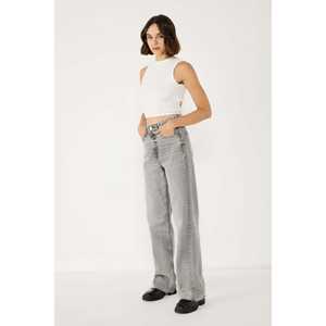 Camiseta Casual Y2K para Mujer, 100% Algodón, Detalle de Cordones en la Espalda, Adorno Frontal con Piedras, Tallas 2XL 3XL, Transpirable, Largo Recortado, con Logotipo - Product Image 1