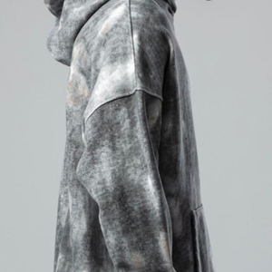 OEM ODM Wholesale Custom Design Cotton Vintage Acid Wash <b>Hoodie</b> Acid Washed Double Sleeve Oversized <b>Hoodie</b> for Men - Product Image 4