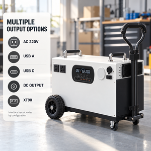 Estación de Energía Portátil de 4000W 4600Wh LiFePO4, Almacenamiento de Energía Móvil para Exteriores, Fuente de Alimentación de Emergencia AC 220V USB C - Product Image 6