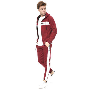 Vente en gros de sweats à capuche imprimés avec logo personnalisé pour hommes, survêtement respirant à fermeture éclair pour sports d'hiver, ensembles de style - Product Image 2