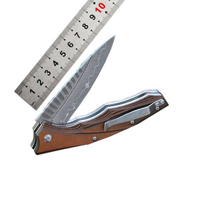 มีดทำครัวใบตรงเหล็กดามัสกัสเกรดอุตสาหกรรม งานแฮนด์เมด ขนาด 12 นิ้ว ด้ามไม้ปากีสถาน รับผลิตแบบ OEM - Product Image 6