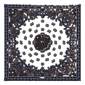 Bandana carré en coton biologique imprimé de logo personnalisé de vente à chaud en usine, tissu à la mode et réutilisable - Product Image 3