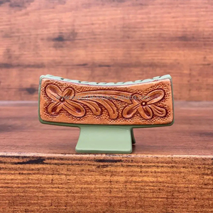 มาใหม่ล่าสุดร้อนขายสไตล์ตะวันตกทําด้วยมือเครื่องมือแกะสลักหนังผมกรงเล็บคลิปหนังกรงเล็บอุปกรณ์เสริมผมสําหรับผู้หญิง - Product Image 4