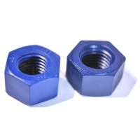 Écrous lourds hexagonaux ASTM A194 2H PTFE XYLAN BLEU