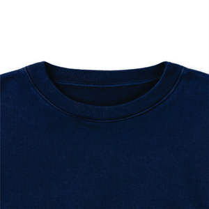 Haute qualité USA taille Logo personnalisé brodé col rond sweat chemise épaisse polaire vierge hommes sweats à capuche - Product Image 3