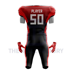 Uniforme de Fútbol Americano Transpirable Más Vendido para Adultos, Jersey de Secado Rápido con el Último Estilo y Conjuntos Bordados Personalizables - Product Image 3