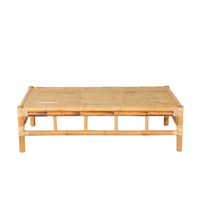 Table basse en bambou sur mesure OEM/ODM, intérieur/extérieur, design écologique de qualité, style moderne, rectangle, meubles de salon